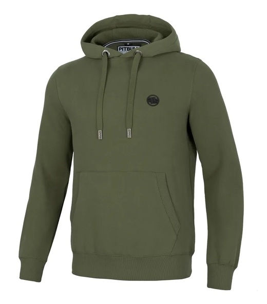 PIT BULL Small Logo Men&#39;s Hoodie - Olive