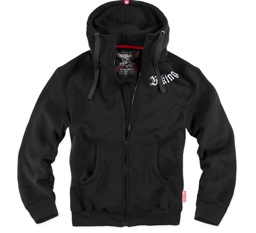 Dobermans Aggressive Zip Hoodie &quot;Viking BZ126&quot; - black