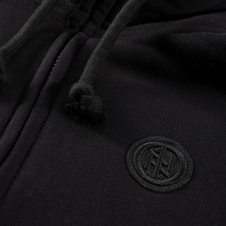 Dobermans Aggressive zip-up hoodie &quot;DIVISION BZK312&quot; - black