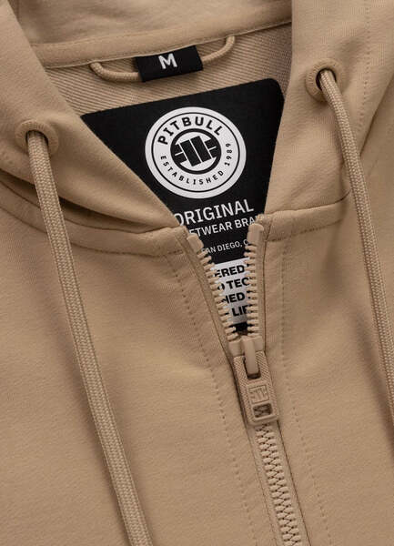 PIT BULL TAPE NUGGET Zip-up Hoodie - Sand