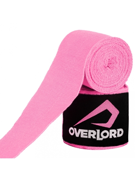 Boxing bandage wraps 3.5 m Overlord - pink