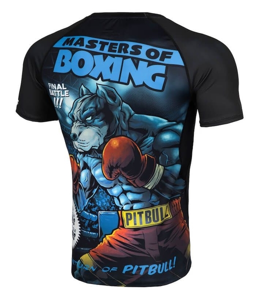 Rashguard PIT BULL short sleeve Performance "Master of Boxing"