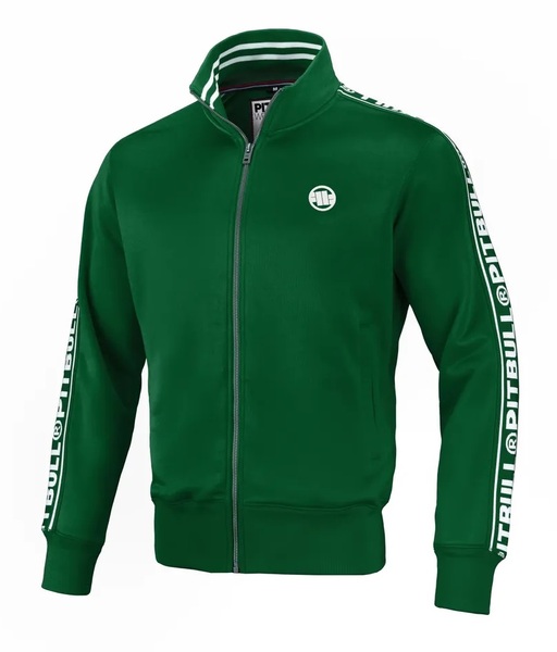 PIT BULL Oldschool &quot;Tape Logo&quot; zip-up sweatshirt - green