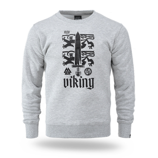 Dobermans Aggressive &quot;VIKING LION&quot; BC371E sweatshirt - gray