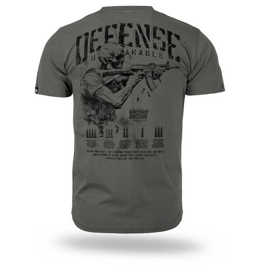 Dobermans Aggressive T-shirt &quot;DEFENSE UNBREAKABLE&quot; TS377K - khaki