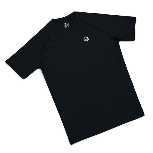 Rashguard Shortsleeve Ground Game ESSENTIAL PLATINUM - black