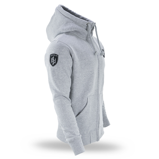 Dobermans Aggressive Zip Hoodie &quot;OFNS SHIELD BZ259&quot; - gray