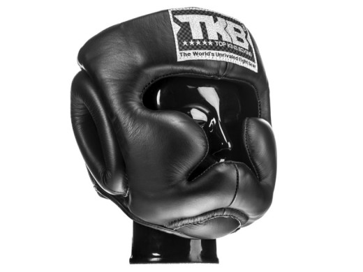 Top King TKHGEC-LV (222) &quot;EXTRA COVERAGE&quot; (black) &quot;K&quot; sparring boxing helmet