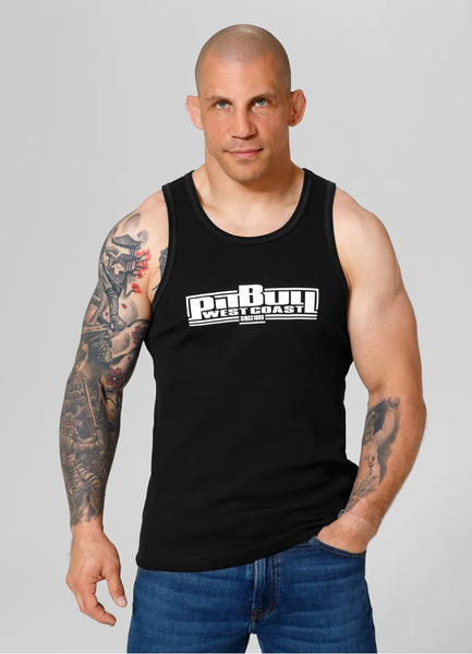 Men&#39;s Pit Bull Rib Classic Boxing Tank Top - black