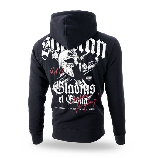 Dobermans Aggressive zip-up sweatshirt &quot;Gladius BZ302&quot; - black