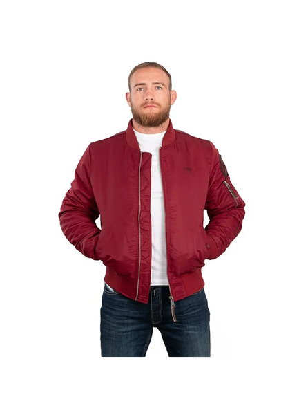 PIT BULL spring jacket &quot;MA-1&quot; - burgundy