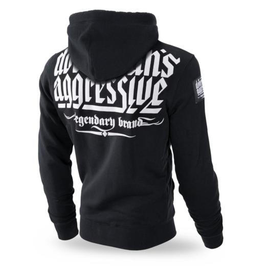 Dobermans Aggressive Zip Hoodie &quot;Legendary BZ239&quot; - black