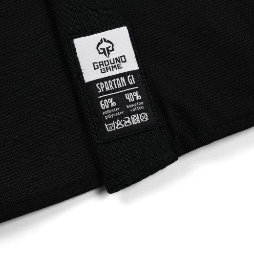 BJJ Ground Game GI &quot;SPARTAN&quot; Kids Kimono - Black