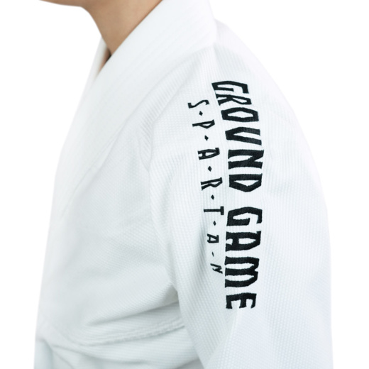 Kimono dla dzieci BJJ Ground Game GI "SPARTAN" - biały