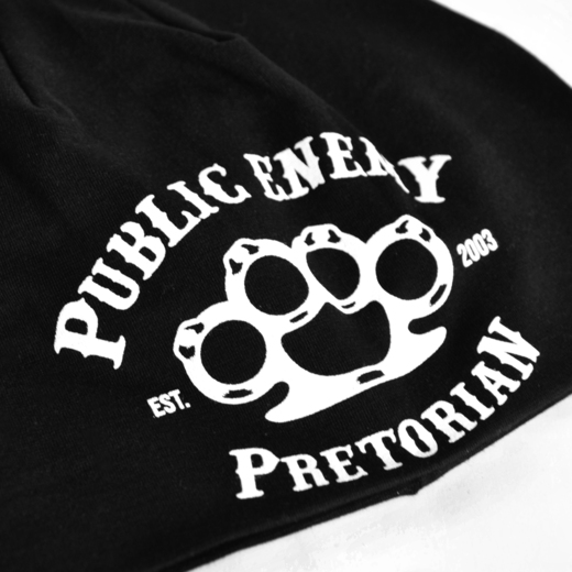 Beanie Pretorian "Public Enemy" - black