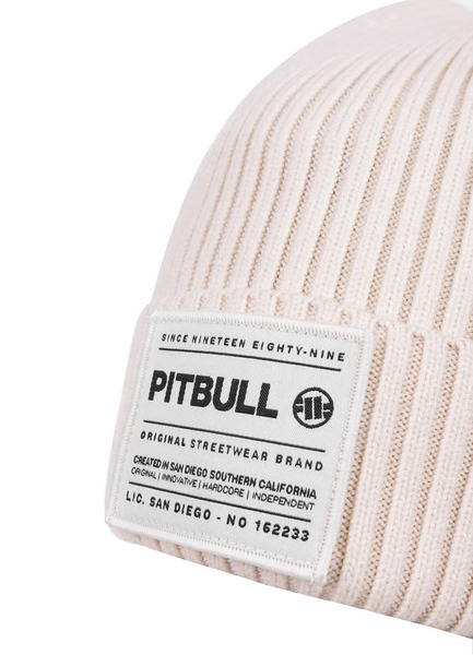 PIT BULL &quot;DOCK&quot; winter hat - white