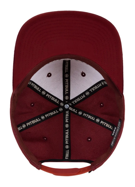 PITBULL snapback cap - burgundy