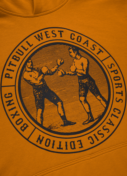 PIT BULL Hoodie &quot;Vintage Boxing&quot; &#39;22 - honey yellow