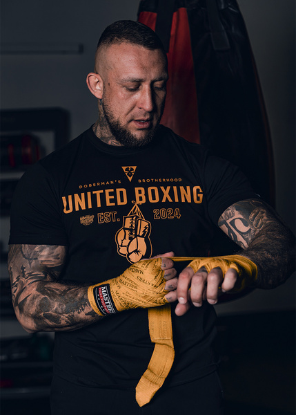 T-shirt Dobermans Aggressive &quot;United Boxing&quot; TS337&quot; - Brown