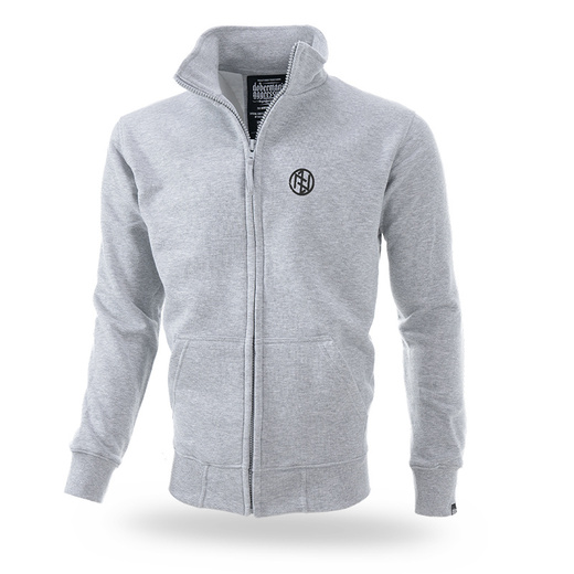 Dobermans Aggressive zip-up sweatshirt &quot;STORM BCZ151&quot; - gray