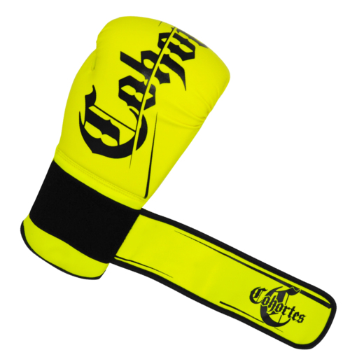 Cohortes &quot;NEON YELLOW&quot; leather boxing gloves - yellow