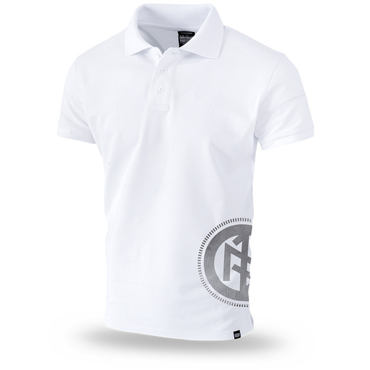 Polo Shirt Dobermans Aggressive &quot;RUTHLESS&amp;SAVAGE TSP199&quot; - white