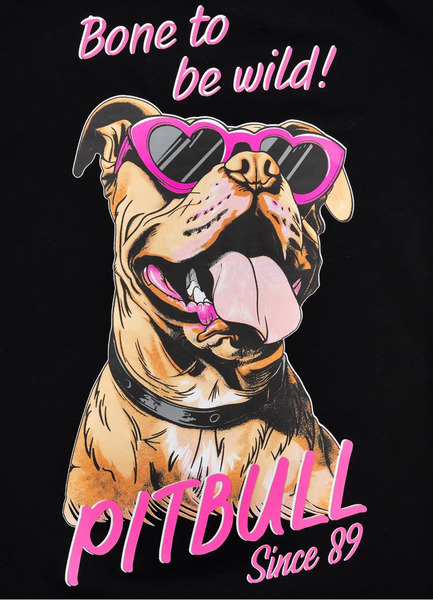 PIT BULL &quot;SUNGLASSES DOG&quot; women&#39;s t-shirt - black