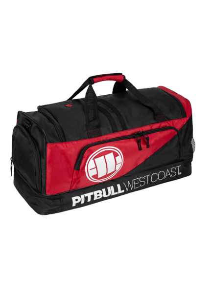 Red - black PIT BULL &quot;BIG DUFFLE BAG&quot; sports bag