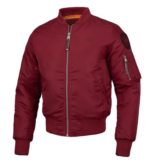 PIT BULL spring jacket &quot;MA-1&quot; - burgundy