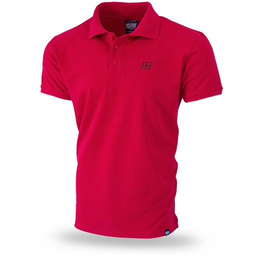 Dobermans Aggressive Polo T-shirt &quot;THUNDER OFFENSIVE TSP225&quot; - red