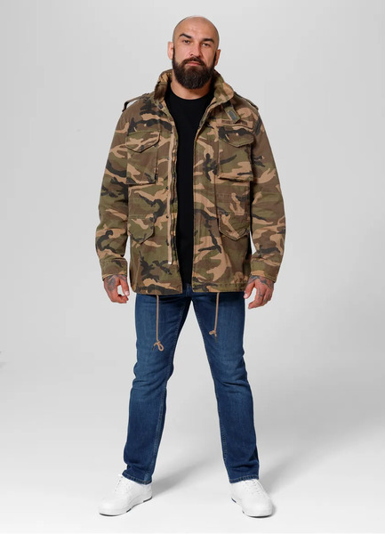 Men&#39;s transitional jacket PIT BULL &quot;M65&quot; - woodland camo