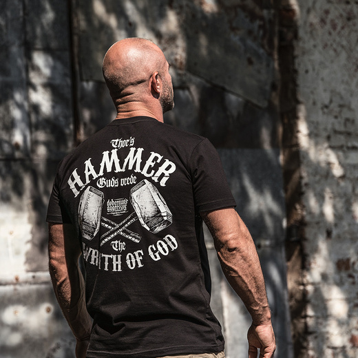 Koszulka T-shirt Dobermans Aggressive "THOR HAMMER" TS298E - szara