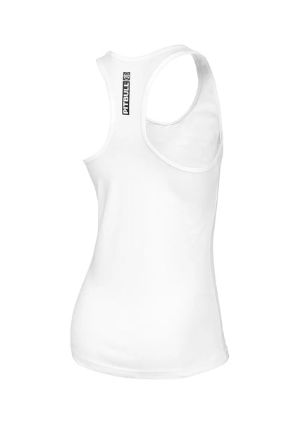 Women&#39;s slim fit tank top PIT BULL HILLTOP - white