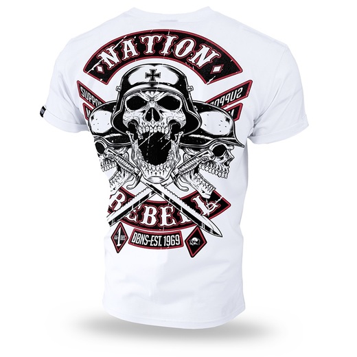 Koszulka T-shirt Dobermans Aggressive "Nation Rebell TS184" - biała