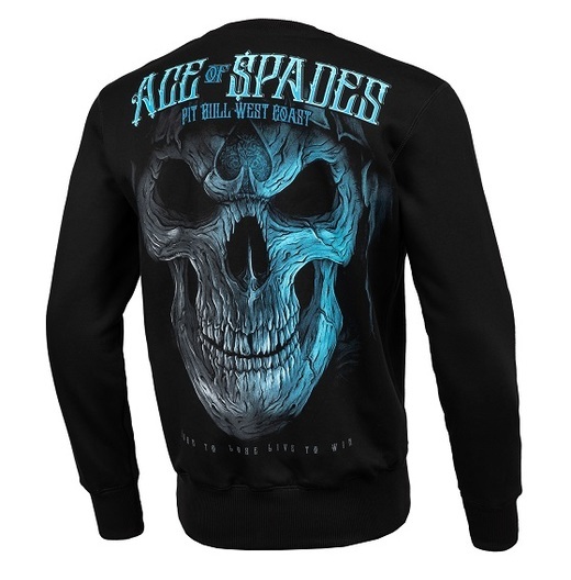 Bluza klasyczna PIT BULL BLUE SKULL - czarna