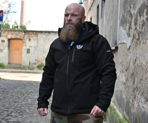 Kurtka softshell Pretorian "PS" - czarna