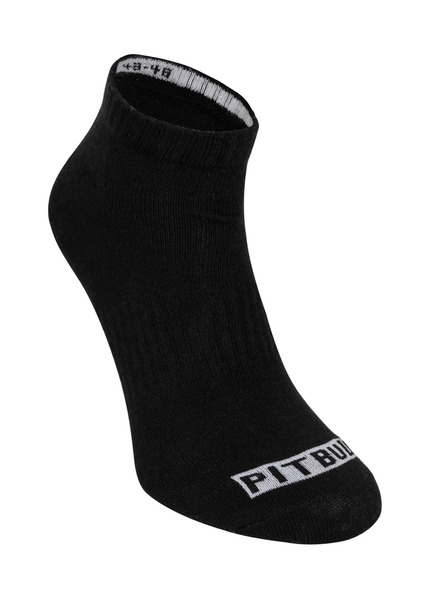 Pad Pitbull thin 3-pack socks - black