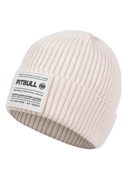 PIT BULL &quot;DOCK&quot; winter hat - white