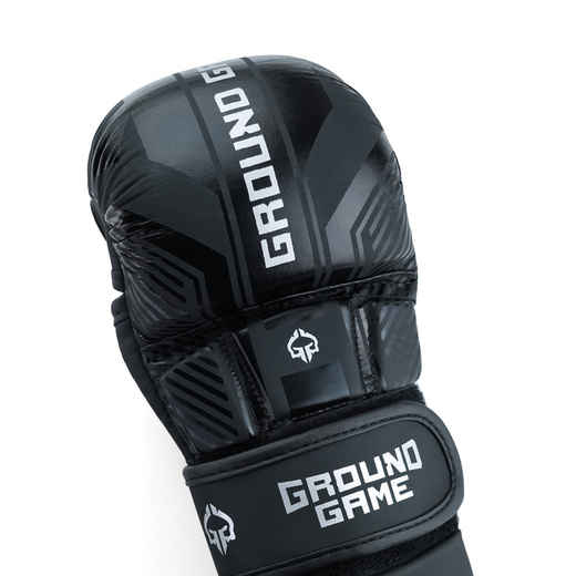 Ground Game MMA PRO &quot;Stripe 2.0&quot; Gloves - Black