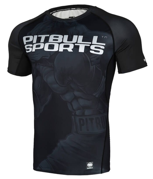 Rashguard PIT BULL short sleeve Performance "Master of Boxing"