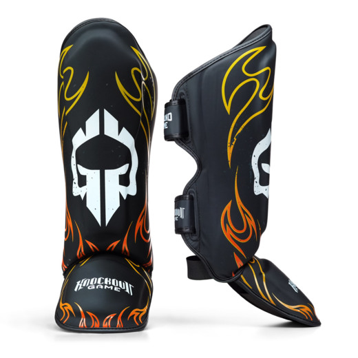 Shin and foot guards &quot;FLAMES&quot; Ground Game