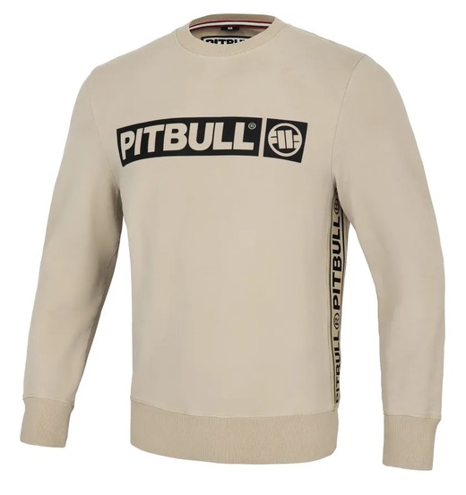 PIT BULL French Terry &quot;Albion&quot; sweatshirt - sand