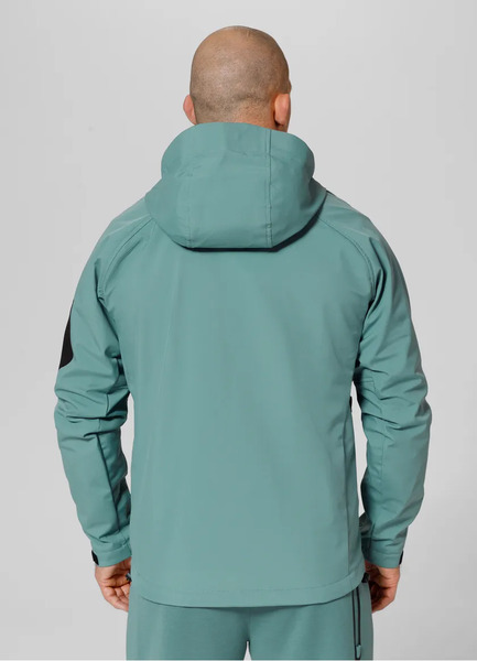 Pit Bull Softshell Airfield men&#39;s jacket with hood - mint