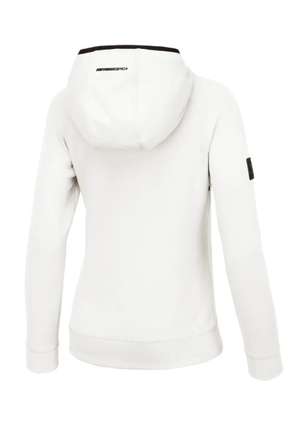 Pit Bull GEORGIA women&#39;s zip-up sweatshirt with hood - white