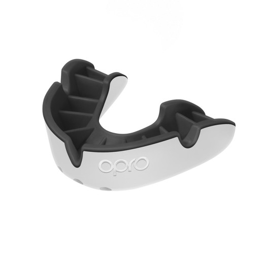 Opro Silver Mouthguard - white