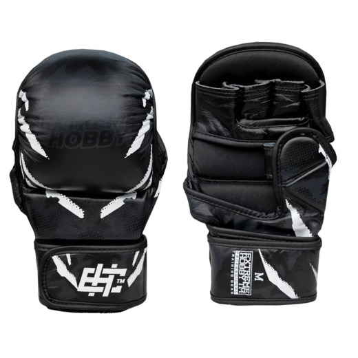 Extreme Hobby MMA Leather Sparring Gloves &quot;BLACK PANTHER&quot; 