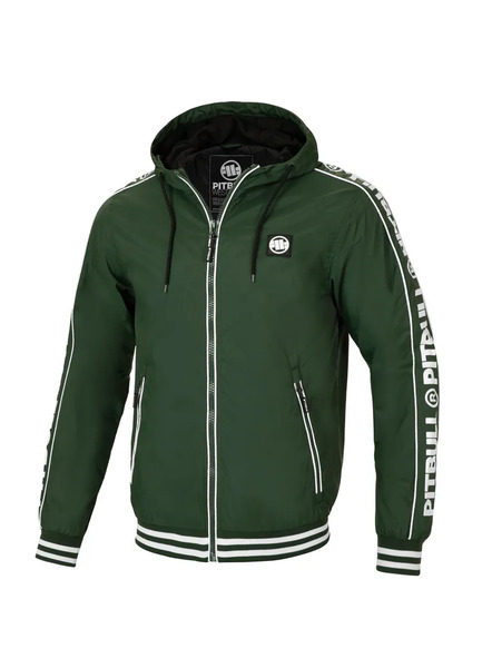 Men&#39;s transitional jacket with hood PIT BULL &quot;WHITEWOOD&quot; - green