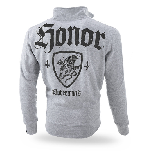 Dobermans Aggressive &quot;HONOR BCZ301&quot; zip-up sweatshirt - gray