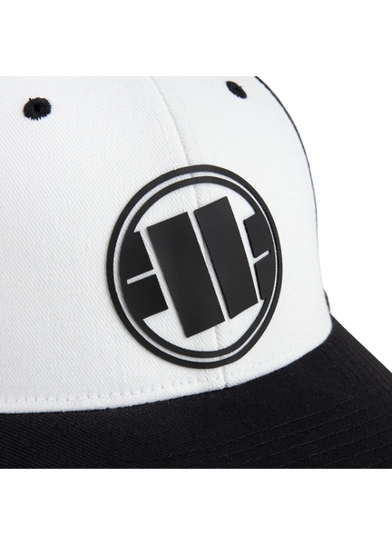 PIT BULL &quot;New logo&quot; Classic Full Cap - white / black