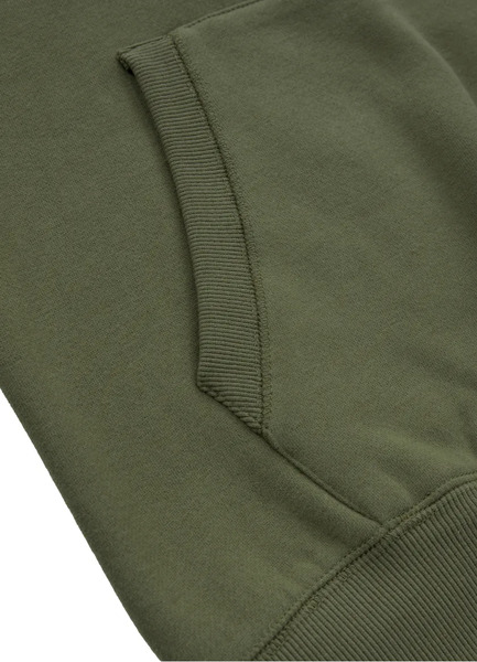 PIT BULL Small Logo Men&#39;s Hoodie - Olive